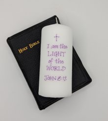 I Am The Light - John 8:12 - Pillar Candle