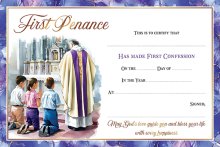 First Penance Certificate/Symbolic