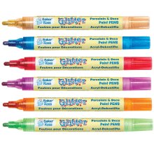 Glitter Porcelain & Deco Paint Pens (Set B Pack of 6)
