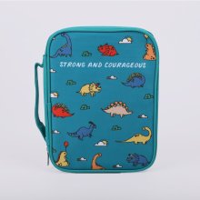 Strong and Courageous Canvas Bible Cover - Large