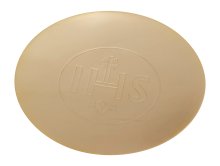 Gold Plated Paten with IHS D 14 cm
