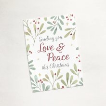 Love And Peace - Christmas Mini Cards