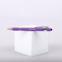Lavender Woman Of Faith Soft Touch Gift Pen