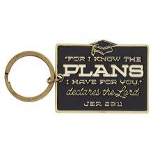 Keychain in Tin For I Know The Plans Jer. 29:11