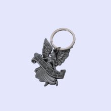 Never Drive Faster Than Angel Keyring - Pack of 4