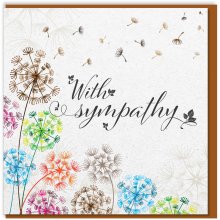 Dandelion thoughts Sympathy Card