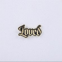 Lapel Pin Loved Gold Pack of 3
