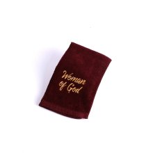 Pastor Towel Woman Of God Burgundy Cotton