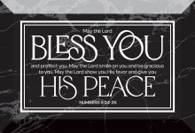 Glass Plaque-May The Lord Bless You (6 x 4)