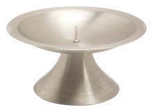 Matt Nickel Plated Candlestand with Small Thorn D 11cm
