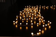 180 Multifunction Warm White Micro Frosted Berry Light