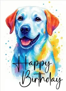 Happy Birthday Dog Card (pack of 6)