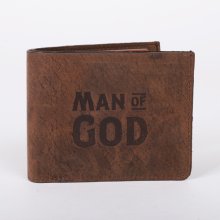 Men's Wallet Man of God Buffalo Leather