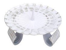 White & Gold Iron Candle Holder D 12 cm