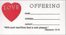 Offering Envelope: Love Offering (Package of 100)