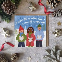 Carols Singers - Christmas Card