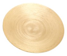 Gold Aluminium Candle Plate D 12.5 cm