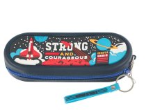 Pencil Case Navy Strong and Courageous Josh. 1:9