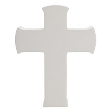 Faith & Hope Mantel Cross Plaque - Plain