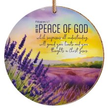 Peace of God ceramic hanging decoration - Philippians 4:7