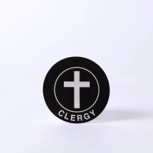 Clergy Badge with Static Cling - Pack of 6
