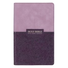 KJV Giant Print Faux Leather Purple Two-tone