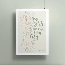 Be Still A4 Print