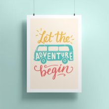 Let The Adventure Begin A4 Print