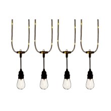 20 LED Connectable Festoon Lights with Warm White Lit Wire
