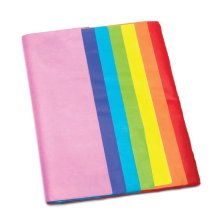 Rainbow Colours Tissue Paper Value Pack (Pack of 28)