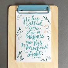 He Counts The Stars New Baby Card & Envelope