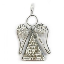 Beaded Angel hanging Christmas decoration