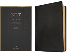 NLT Select Large Print Thinline Reference Bible, Filament Enabled (Goatskin Leather, Black, Red Letter)
