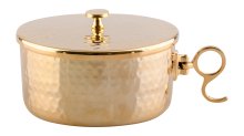 Golden Plated Ciborium D 13 cm H 6.5 cm