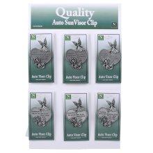 Heart Visor Clips - Pack of 24