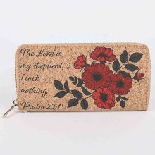 Psalm 23:1 Cork Wallet