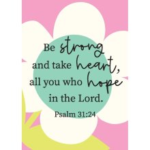 Be Strong Postcard - Pack Of 12