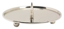 Nickel Plated Candlestick Plate with Thorn D 12 cm inside