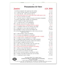 Portuguese Golden Thoughts Calendar 2026