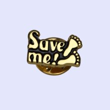 Save Me With Footprints Lapel Pin - Pack of 3