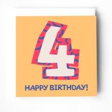 4th birthday card with bible verse