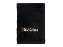 Pastor Towel Deacon Black Cotton