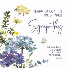 Pale Spring Sympathy Card