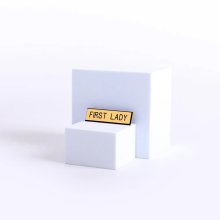 Badge Engraved First Lady Gold Pin