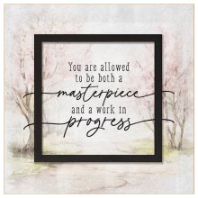Plaque-Layered Grace-You Are Allowed To Be Both A Masterpiece... (6 x 6)