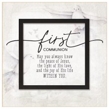Plaque-Layered Grace-First Communion (6 x 6)