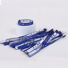 WWJD Royal Blue Woven Bracelet - Pack of 25