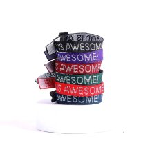 God Is Awesome Assorted Colours Woven Bracelet - Pack of 150