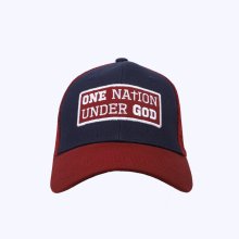 One Nation Under God Navy & Burgundy Cap