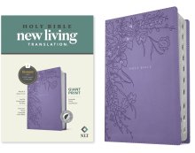 NLT Giant Print Bible, Filament Enabled (LeatherLike, Lavender Floral, Indexed, Red Letter)